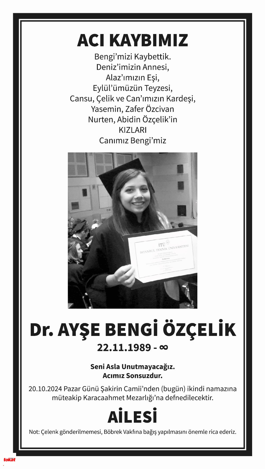 Ayşe Bengi Özçelik Neden Öldü Hastalığı Neydi