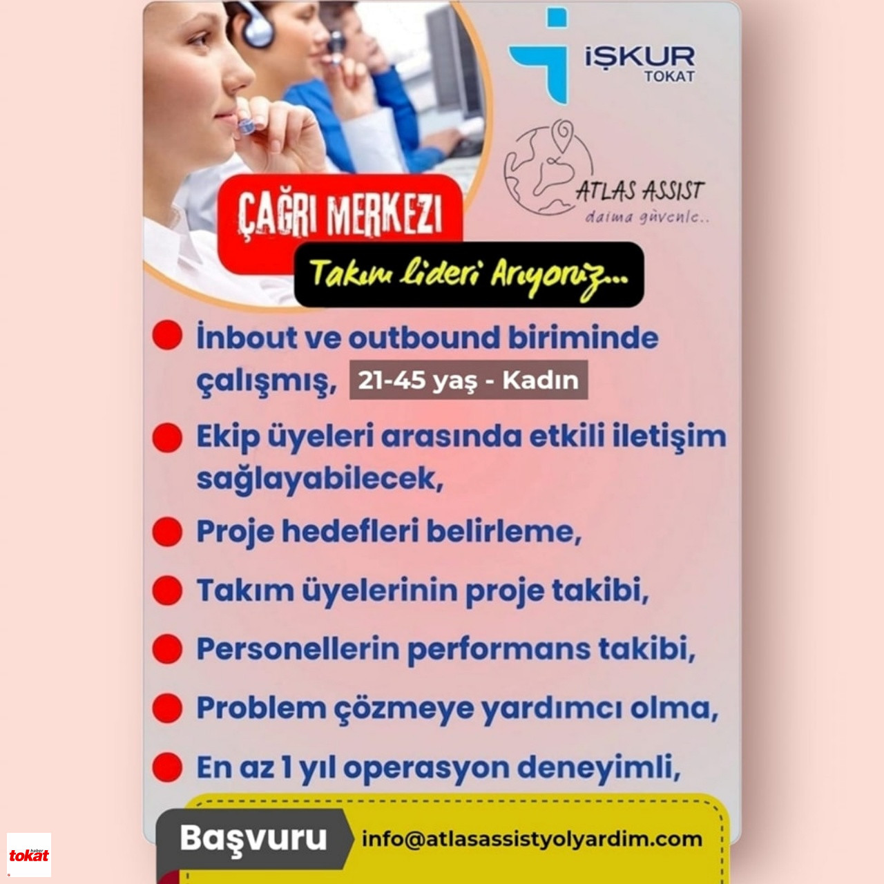 Işkur Tokat Çağrı Merkezi