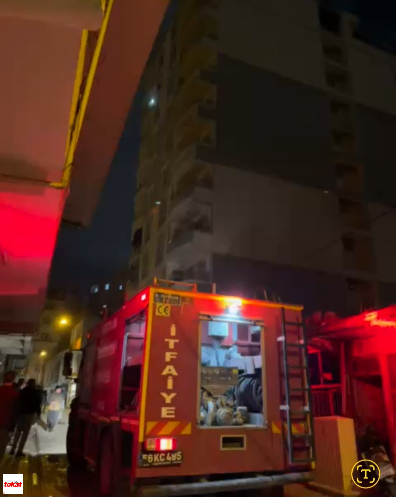 10 Katlı Apartman Yangın1