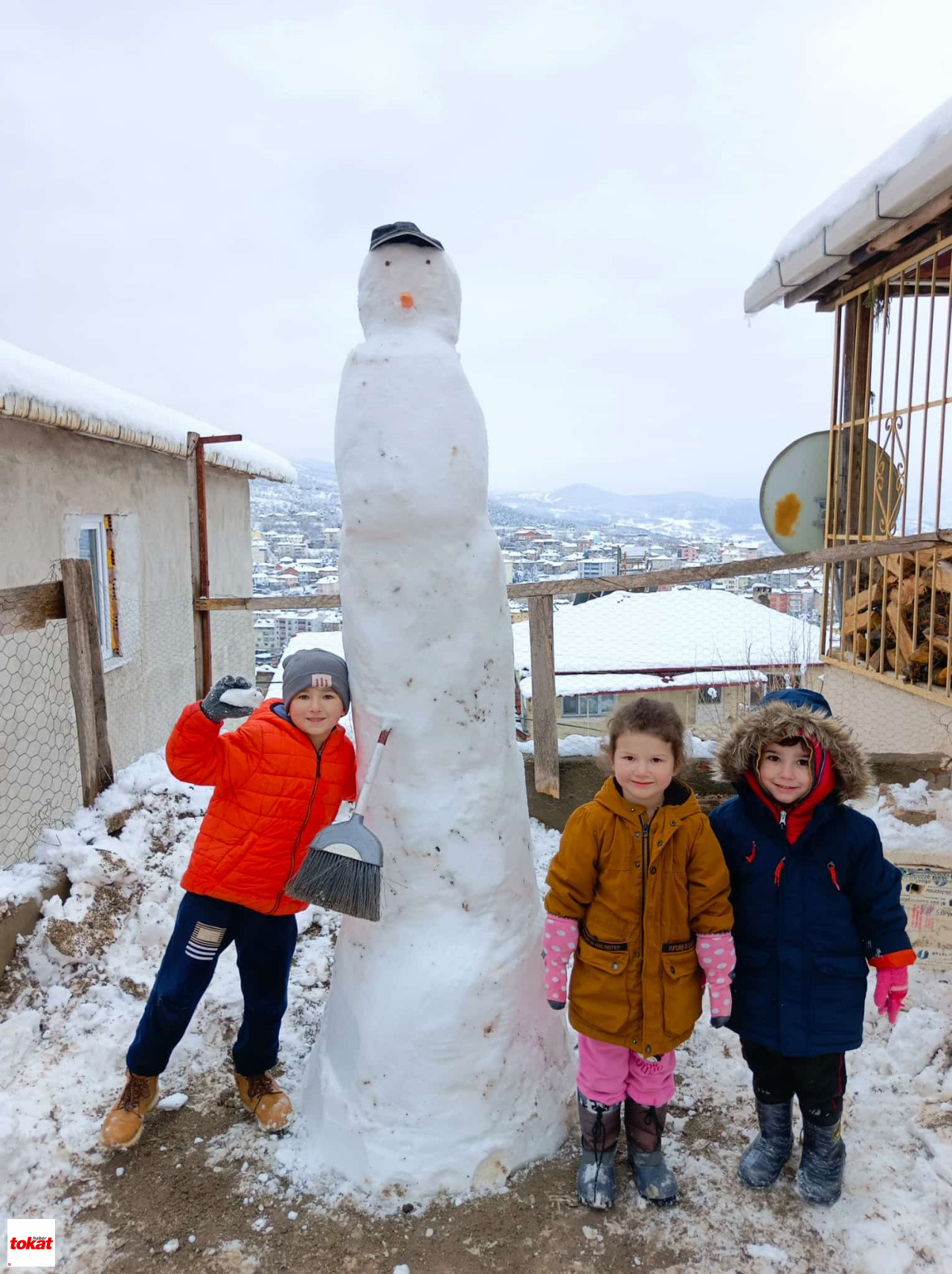 Niksar Çocuklar Kardan Adam1