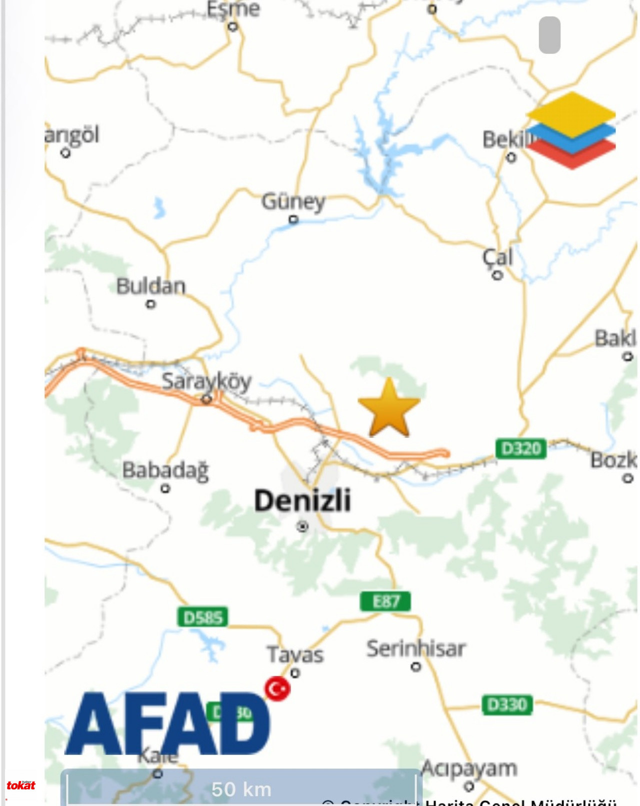 Pamukkale'de 3.9 Büyüklüğünde Deprem Meydana Geldi