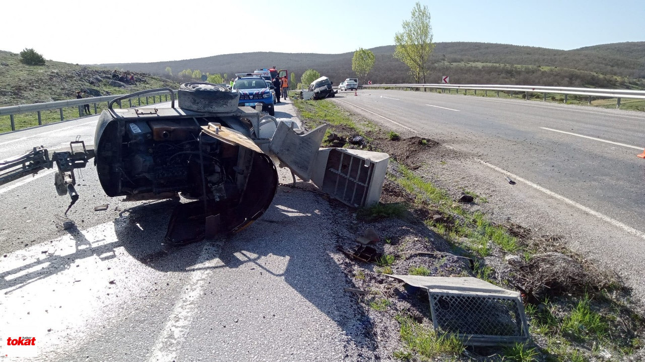 Tokat Plakalı Minibüs Yozgat'ta Takla Attı Attı 1 Ölü, 2 Yaralı