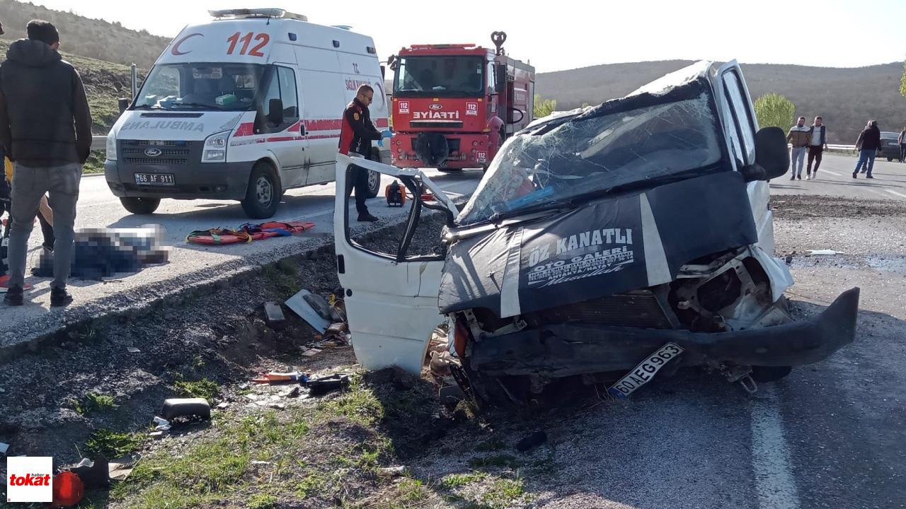 Tokat Plakalı Minibüs Yozgat'ta Takla Attı Attı 1 Ölü, 2 Yaralı2