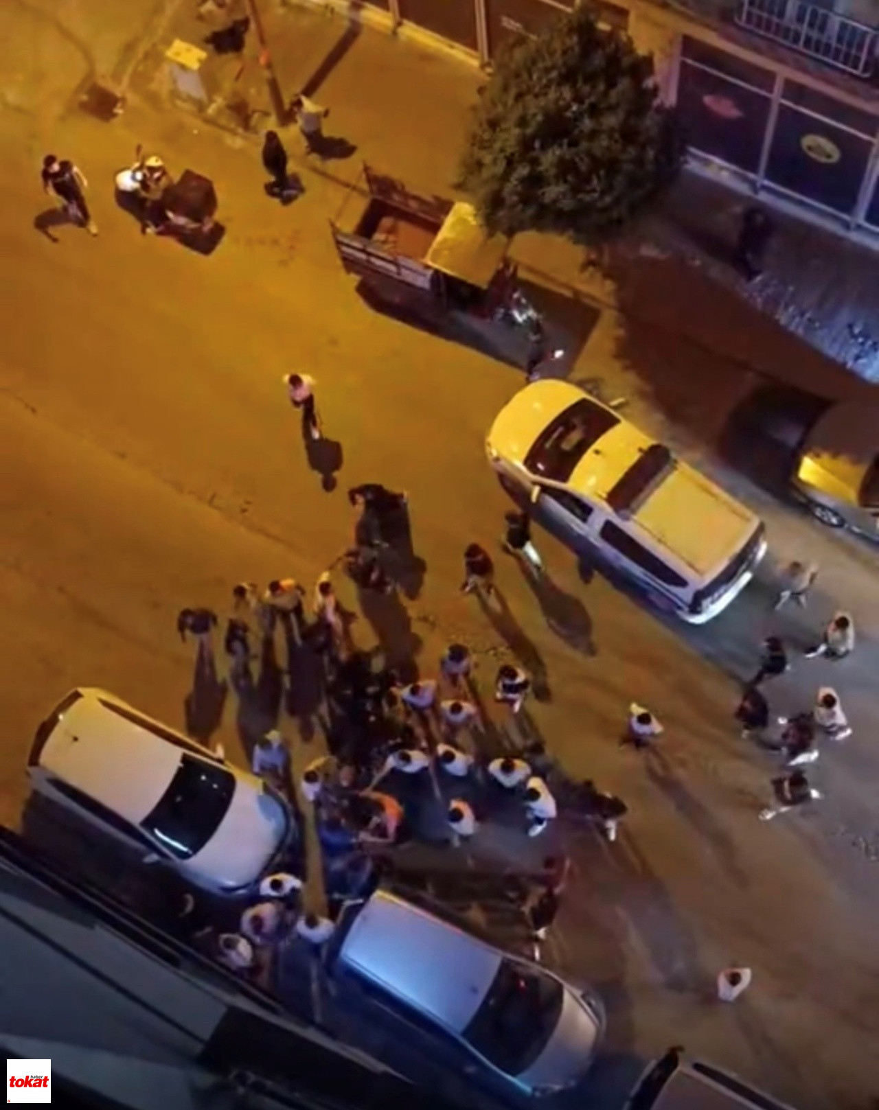 Taşlı Sopalı Kavga Kamerada 10 Yaralı