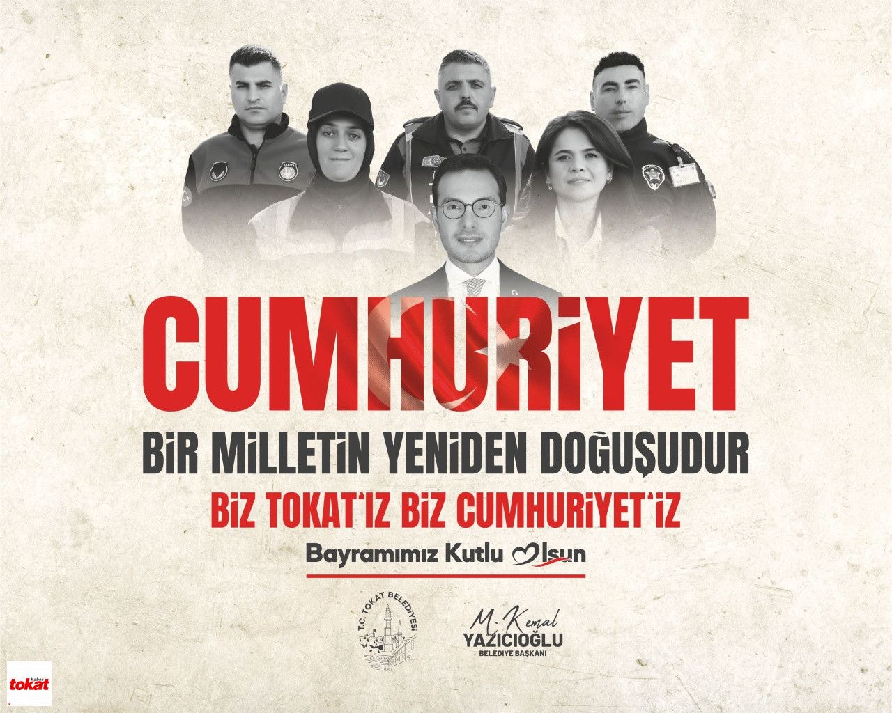 Tokat Belediyesi 29 Ekim Kutlama Mesajı1