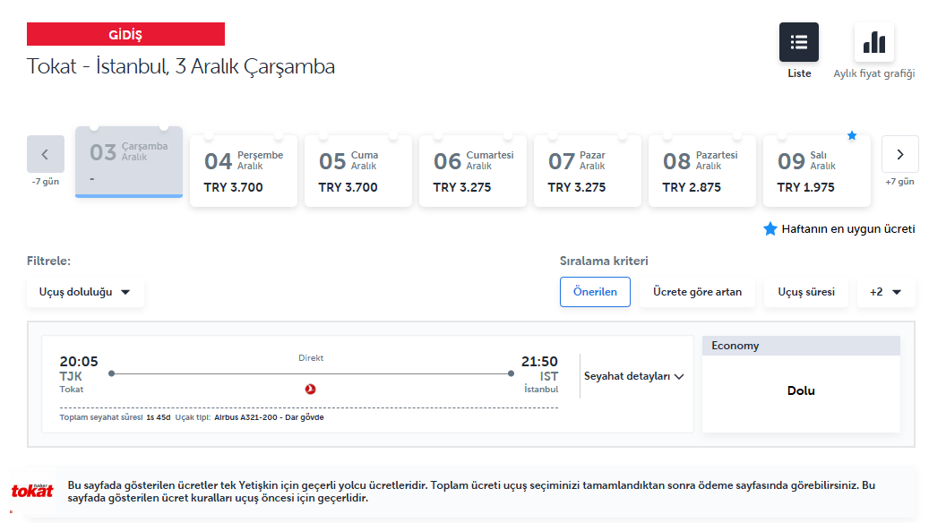 Bilet Fiyatları (2)