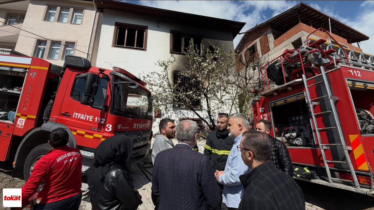 Yangından etkilenen vatandaşa geçmiş olsun yardımı