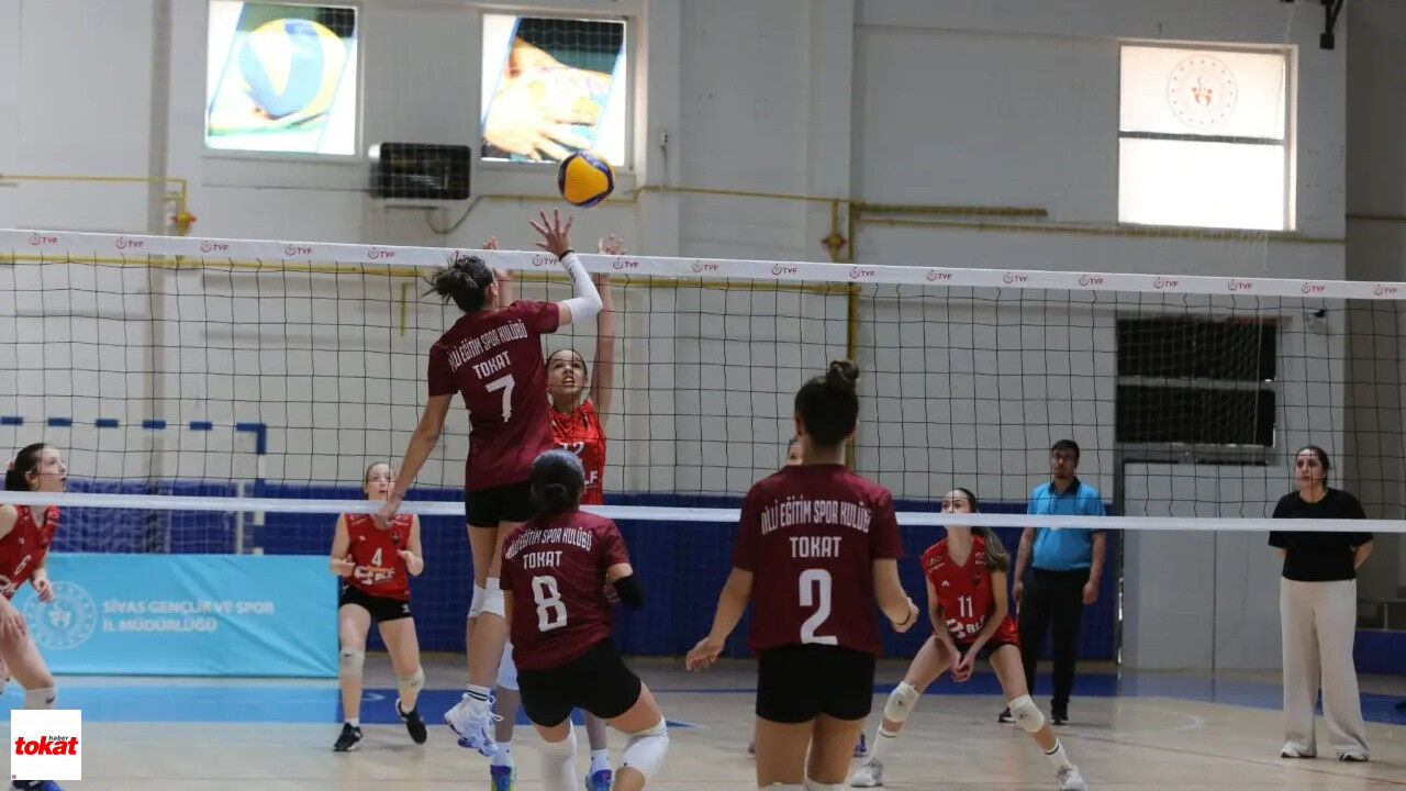 Tokat Milli Eğitim Spor Kulübü Kulüplerarası Midi Kızlar Voleybol Grup Müsabakaları Sivas2