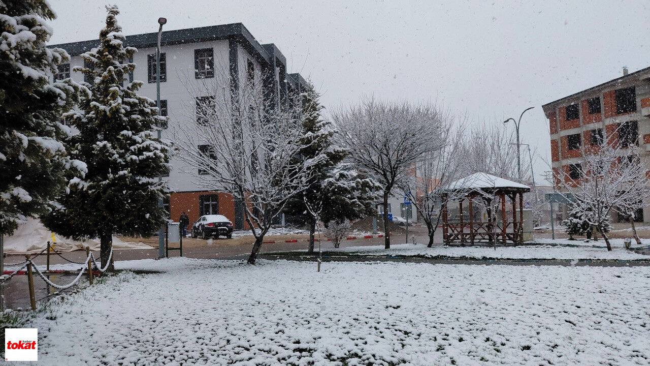 Tokat'ın Başçiftlik Ilçesinde Kar Yağışı Etkili Oluyor