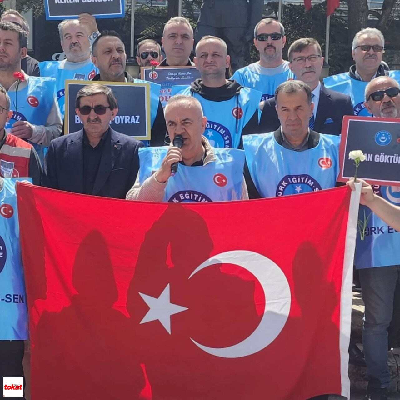 Türk Eğitim Sen Tokat Okul Saldırıları Protesto1