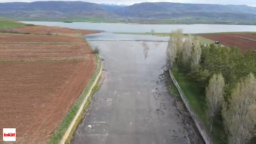 14 yıl sonra tarihi doluluk: Zile Boztepe Barajı taştı