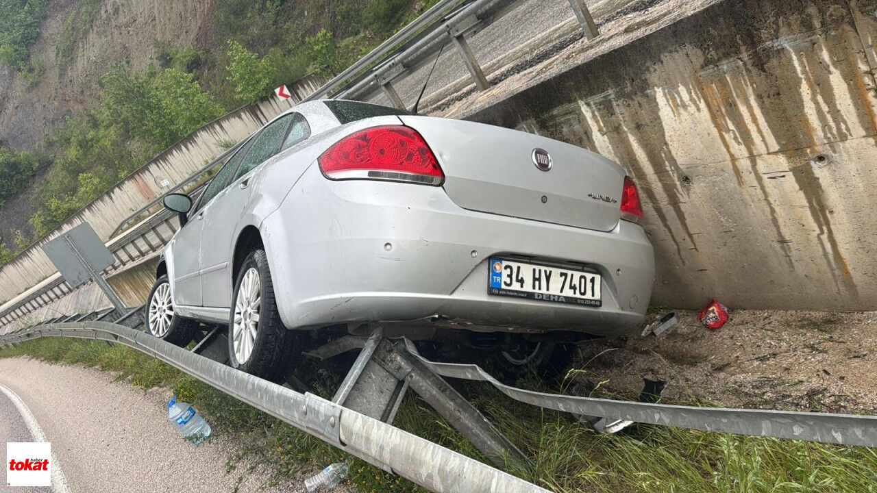 Reşadiye Yolunda Korkutan Trafik Kazası: Araç Yoldan Çıktı