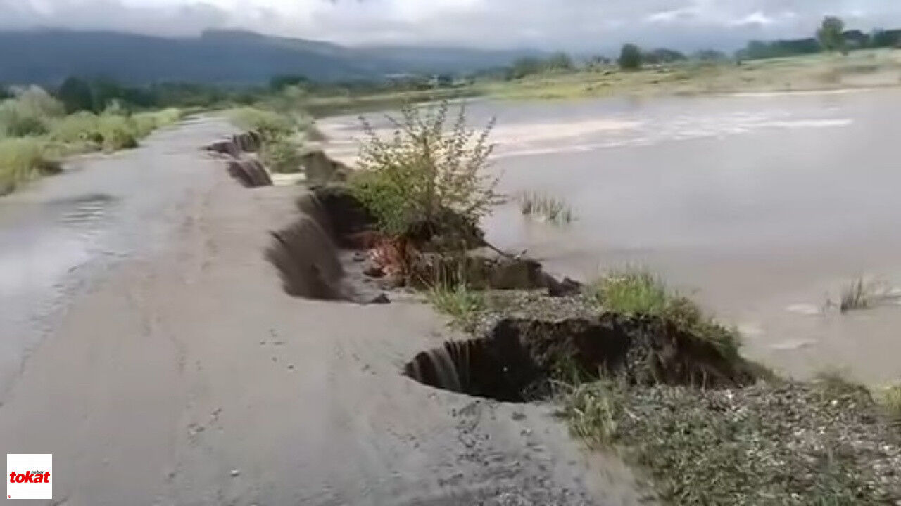 Tokat’ta Yollar Çöktü, Sular Altında Kalan Tarım Arazileri Dron Ile Görüntülendi12