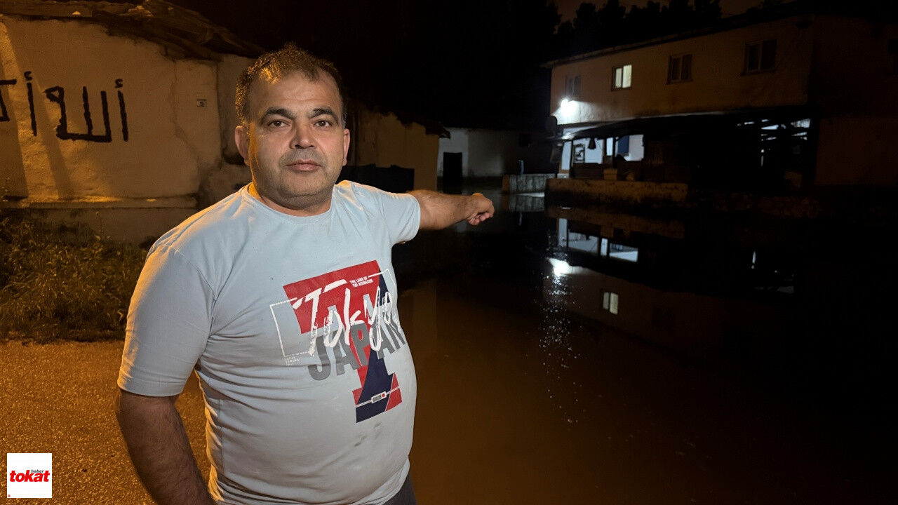 Turhal’da Yeşilırmak Suyu Taştı, Bazı Evleri Su Bastı