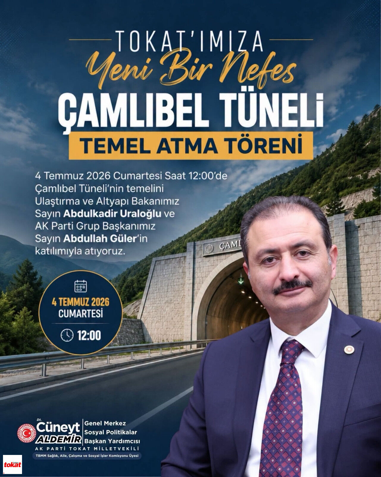 Çamlıbel Tüneli Temel Atma Tarihi2