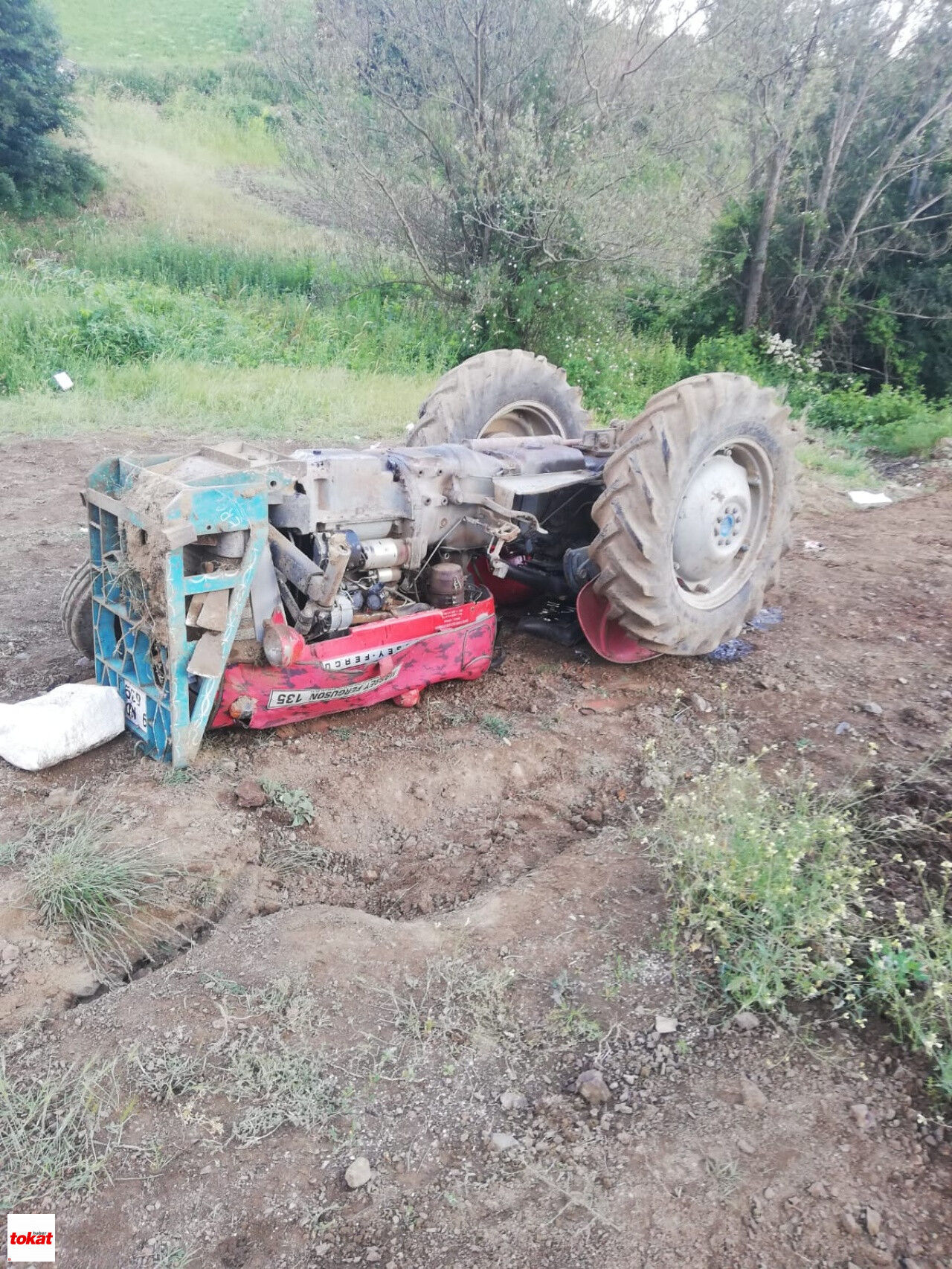 Niksar Aynı Yolda İki Traktör Kazası
