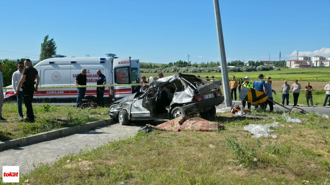 Tokat Plakalı Araç Kayseri’de Kaza Yaptı 3 Ölü, 5 Yaralı5
