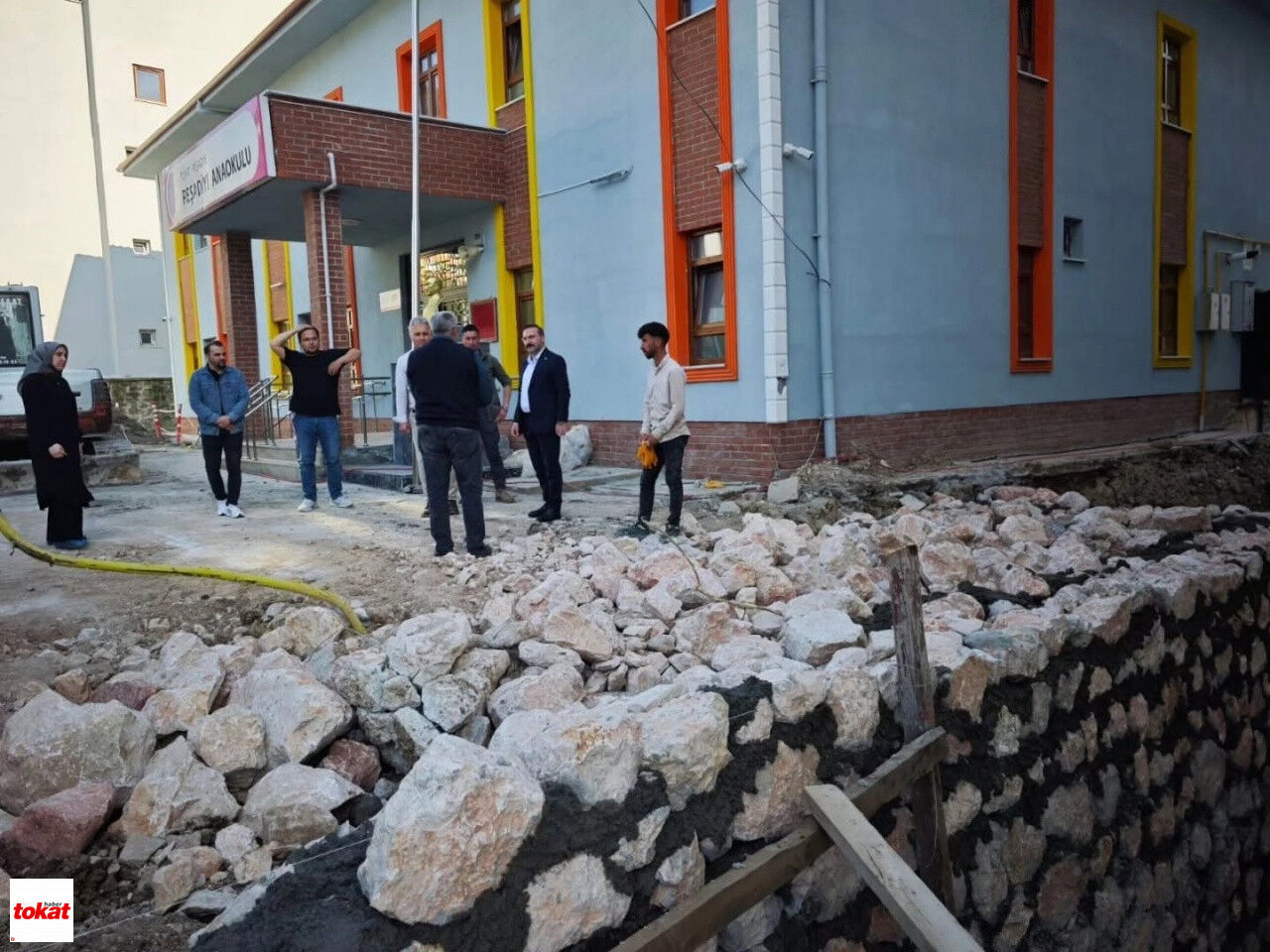 Tokat Reşadiye Anaokulu Hasar Gören Duvar3