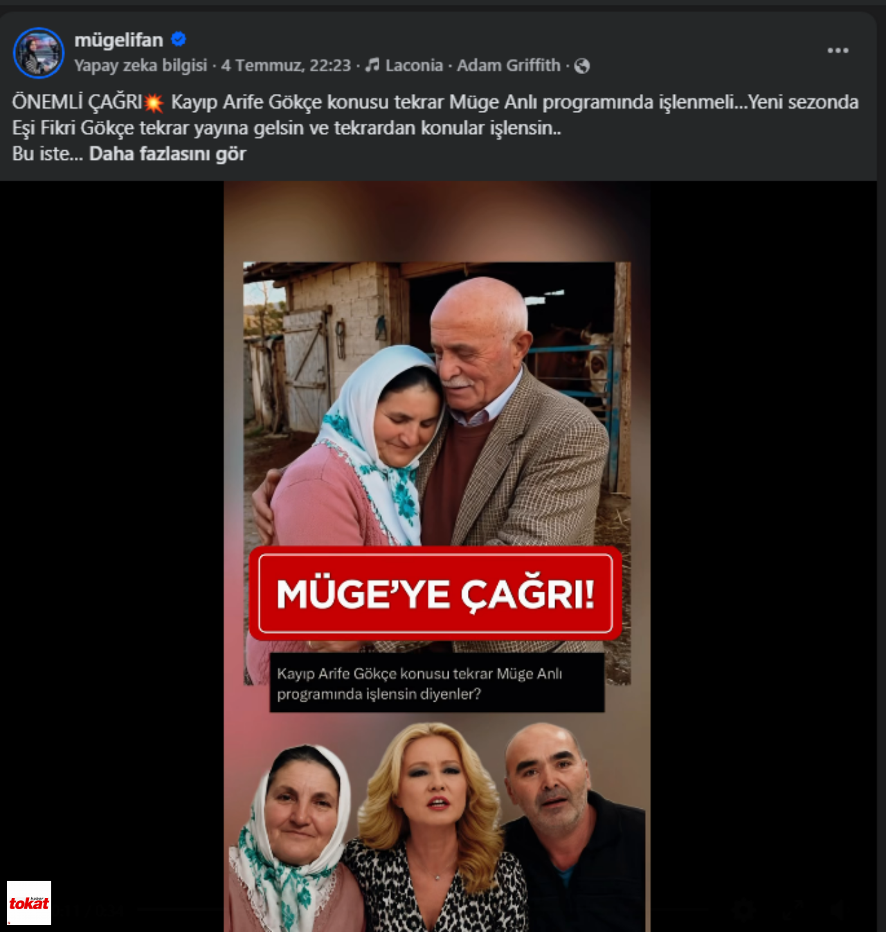 Kayıp Arife Gökçe Müge