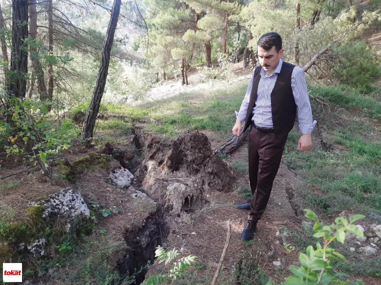 Tokat Reşadiye Yağışlar Sonrası Heyelan Riski