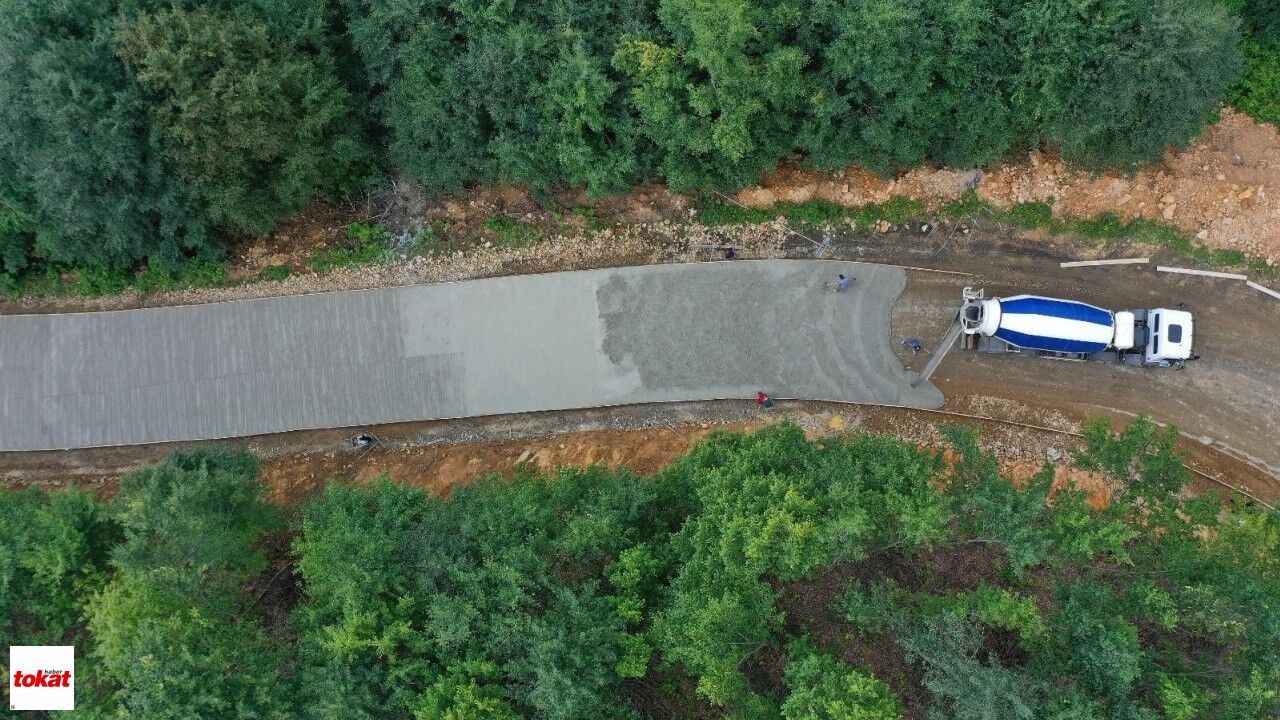 Yeşil Yol'da Beton Yol Çalışmaları Sürüyor2