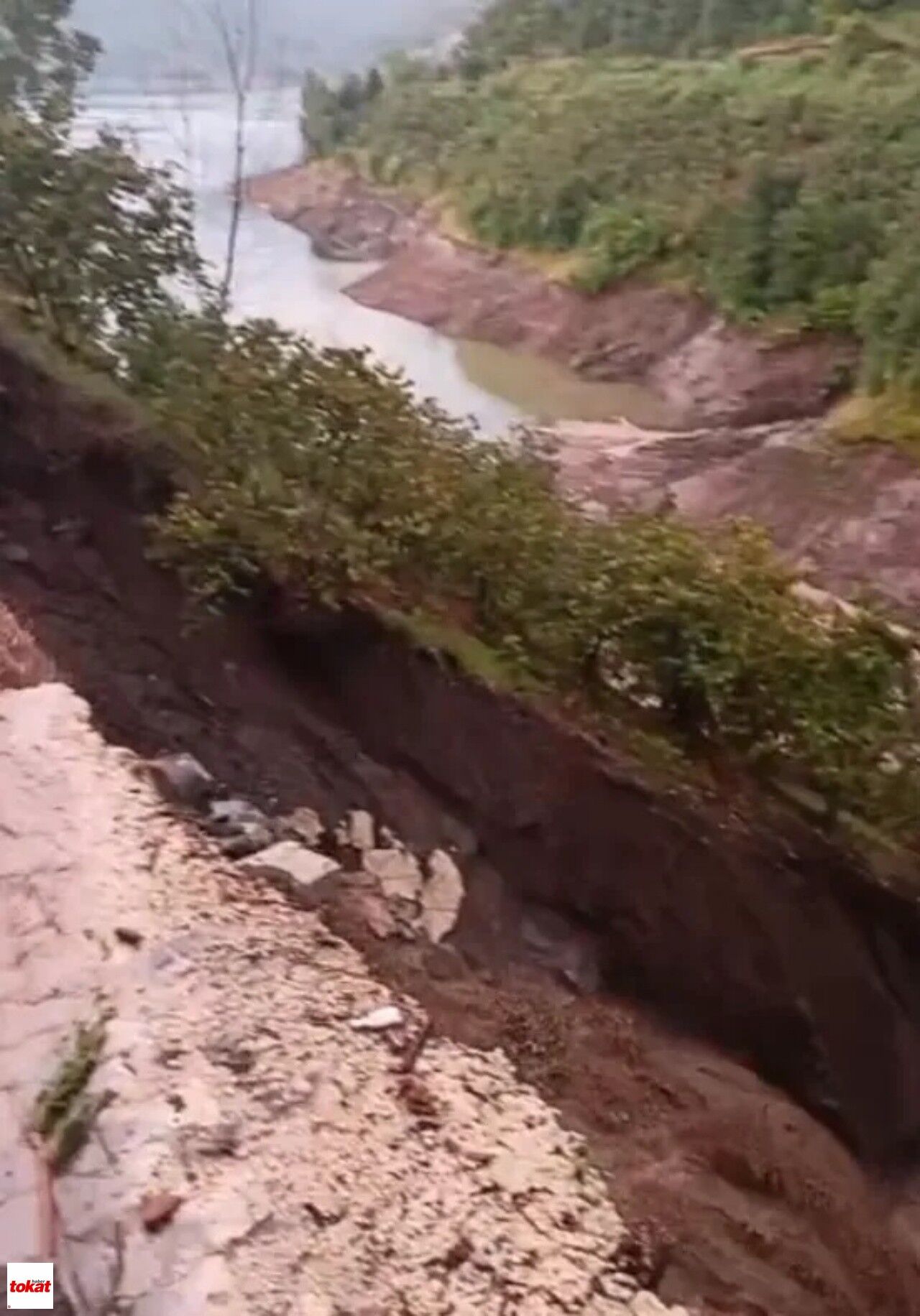 Samsun Tokat Yolu Araçlar Mahsur Kaldı3