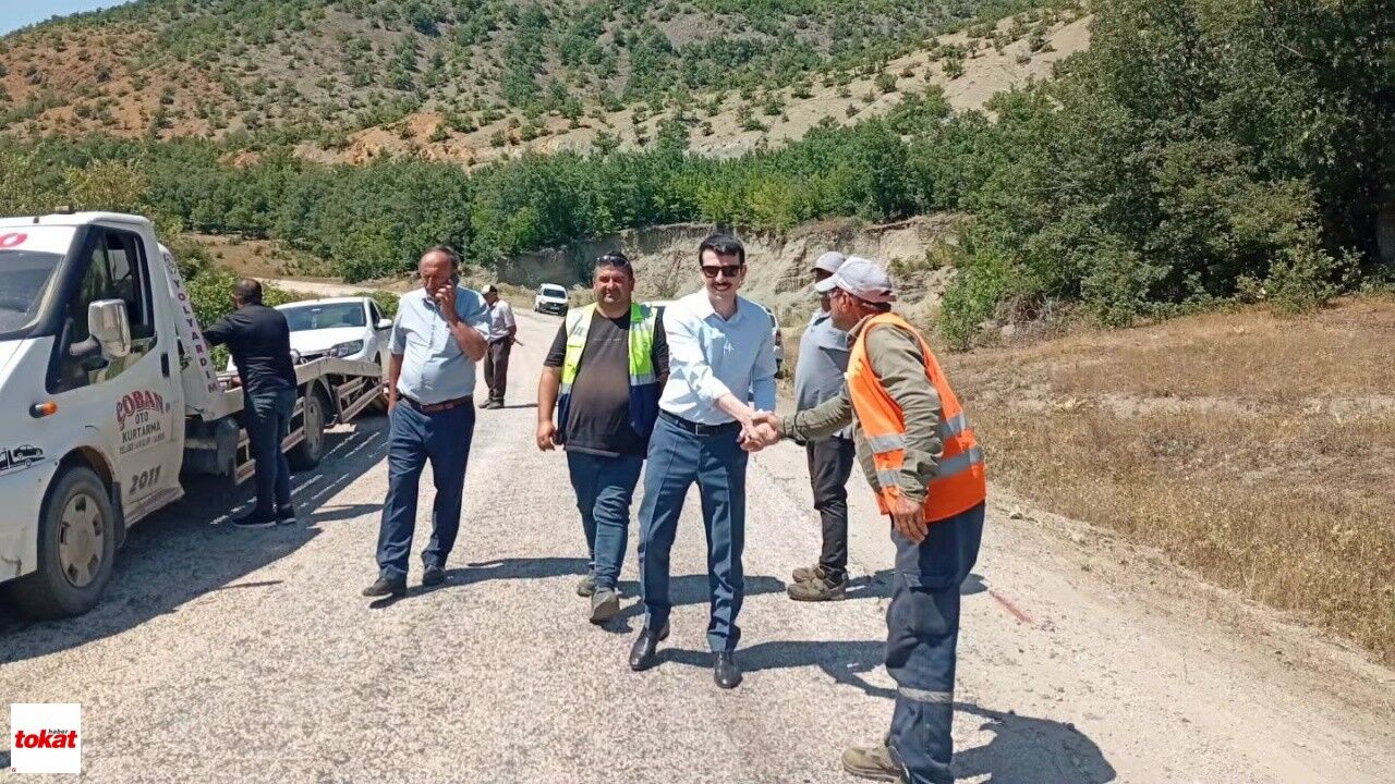 Tokat Reşadiye Tozanlı Grup Yolu Asfalt Çalışmaları1