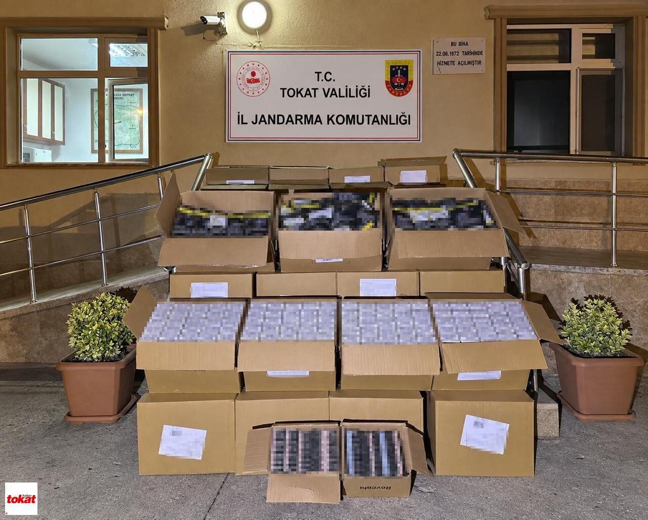 Tokat Kaçak Tütün Operasyonunda 600 Bin Makaron Ele Geçirildi