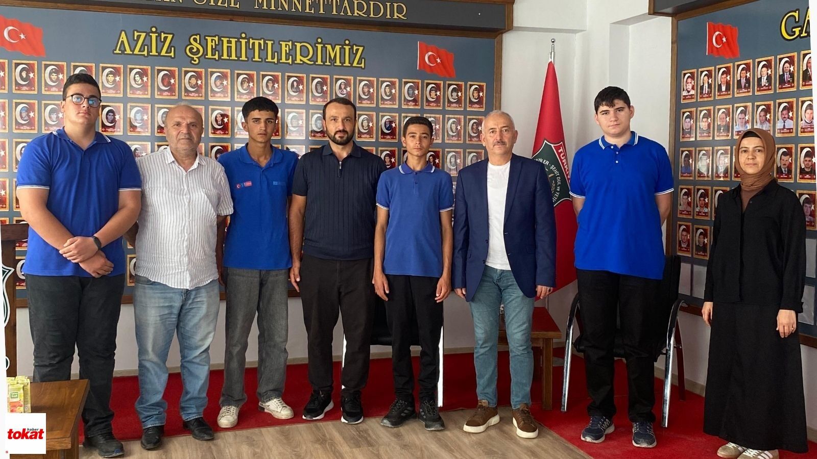Tokatlı Öğrenciler Gazileri Unutmadı: Dua Edip Sohbet Ettiler