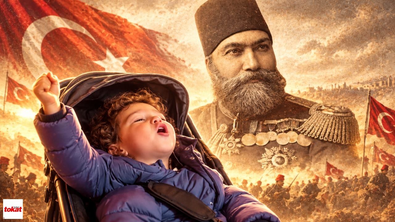 Bebek Arabasında Plevne Marşı Söyledi, Sosyal Medyada İlgi Odağı Oldu!