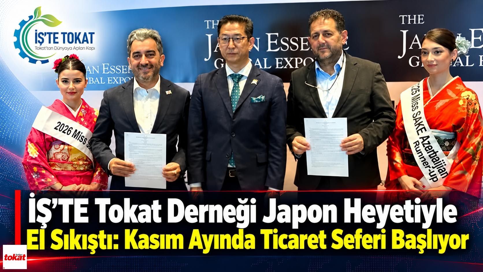 İŞ'TE Tokat Derneği Japon Heyetiyle El Sıkıştı: Kasım Ayında Ticaret Seferi Başlıyor